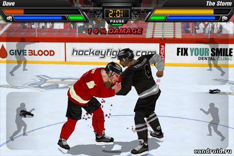 Hockey Fight Pro для Android (Хоккей файтинг)