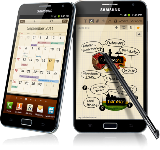 Гибридная модель смартфона Samsung Galaxy Note